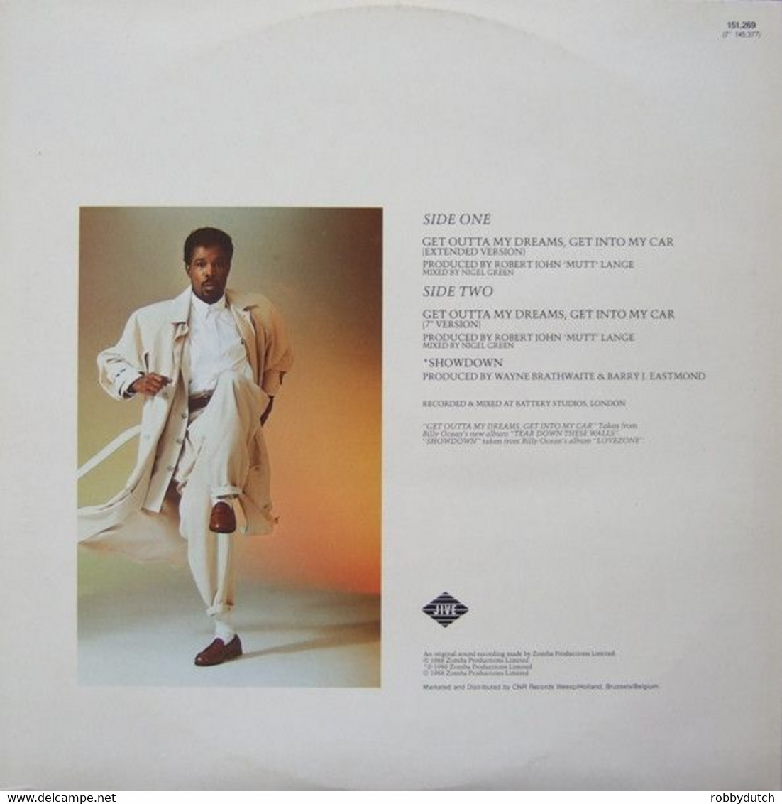 * 12" * BILLY OCEAN - GET OUTTA MY DREAMS, GET INTO MY CAR - 45 Rpm - Maxi-Single