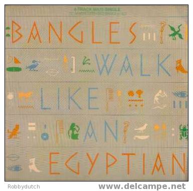 * 12" * BANGLES - WALK LIKE AN EGYPTIAN (Holland 1985 Ex-!!!) - 45 Toeren - Maxi-Single