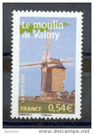 TIMBRE NOUVEAU  FRANCE LE MOULIN DE VALMY MNH - Molens