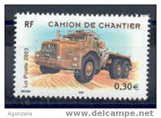 TIMBRE NOUVEAU  FRANCE CAMION DE CHANTIER 2003 MNH - Vrachtwagens