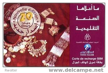 @+ Tunisie - Recharge GSM Tunisie Telecom - 20 Din - Artisanat - Tunesien