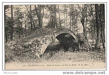 CPA 42 CHARLIEU - Bords Du Sornin - Le Pont Du Diable - Charlieu