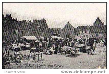 Le Marché Aux Puces ( Légèrement Abimé Coin Bas A Droite) Pub Horlogerie Au Dos - Besancon