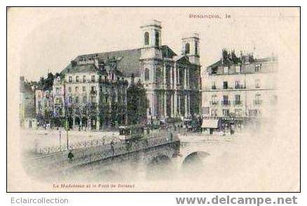 Besançon    25  .  2 Cartes: Tramway Sur Le Pont  De Battant Et Gare Viotte Et Ses Abords.... - Besancon