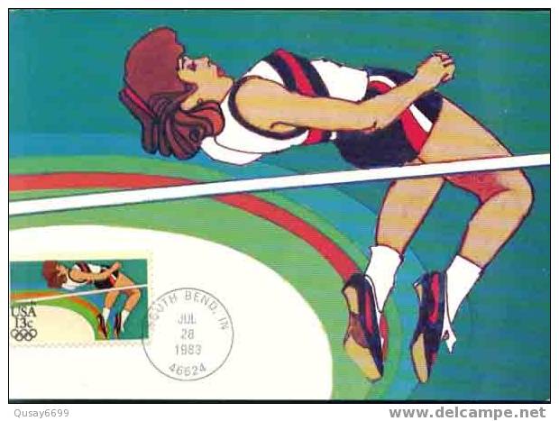 USA,maximum Card,olympic Games - Ete 1984: Los Angeles