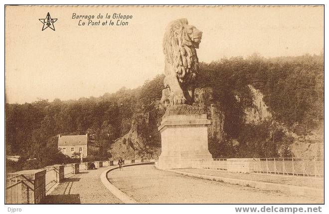 Barrage De La Gileppe   -le Pont Et Le Lion - Gileppe (Stuwdam)