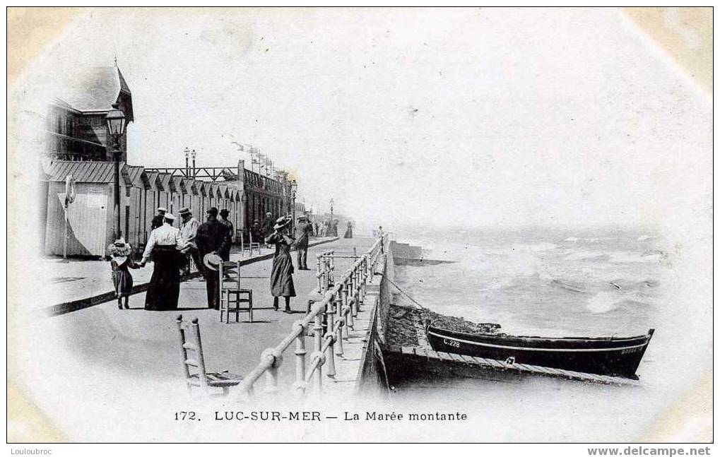 14 LUC SUR MER LA MAREE MONTANTE VOYAGEE 1904 EDIT BRECHET - Luc Sur Mer