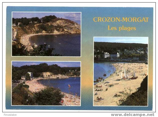 CROZON-MORGAT La Plage Du Port Et La Grande Plage à L'heure Du Bain (7A1308) - Crozon