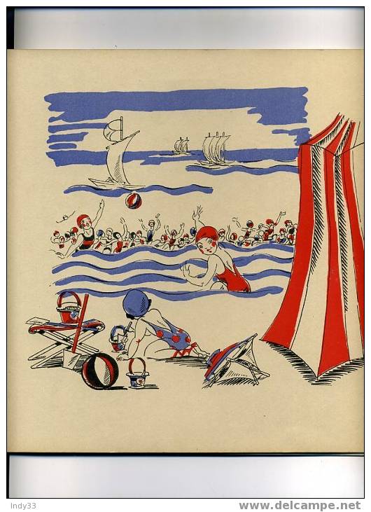 - DEUX LETTRES DE VACANCES . TEXTE ET IMAGES DE CHARLOTTE SCHALLER . LES EDITIONS DE L'ECUREUIL   PARIS 1935 - Autres & Non Classés