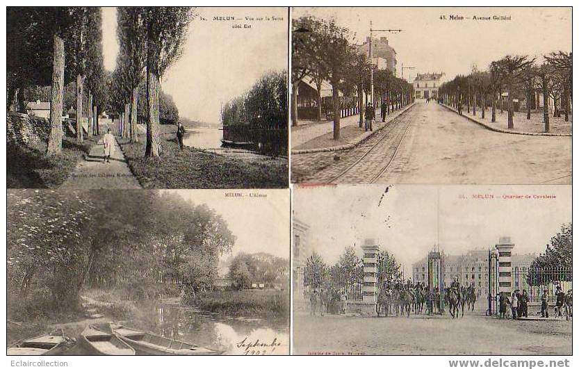 Melun        77    Lot De 10 Cartes .. Vues Diverses - Melun