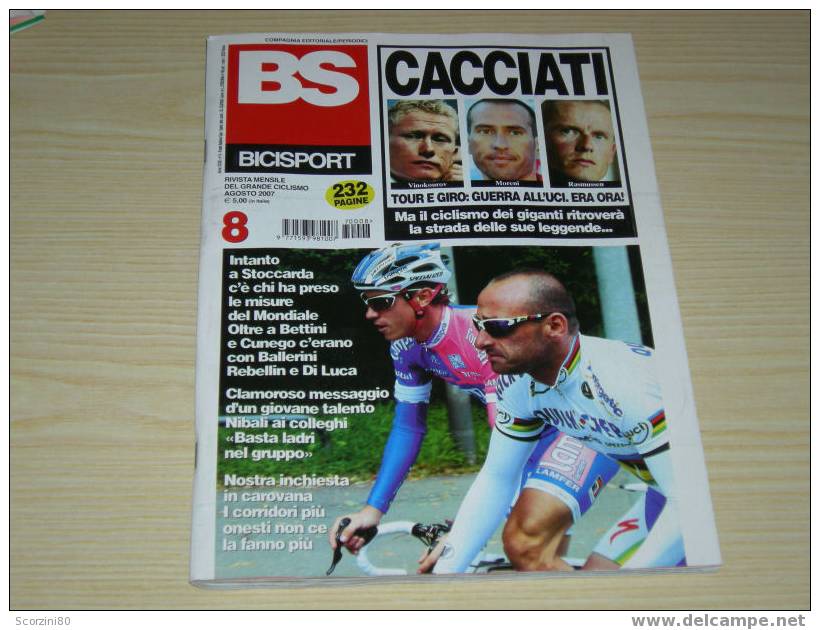 BS Bicisport 2007 N° 8 Agosto (Bettini-Cunego) - Deportes