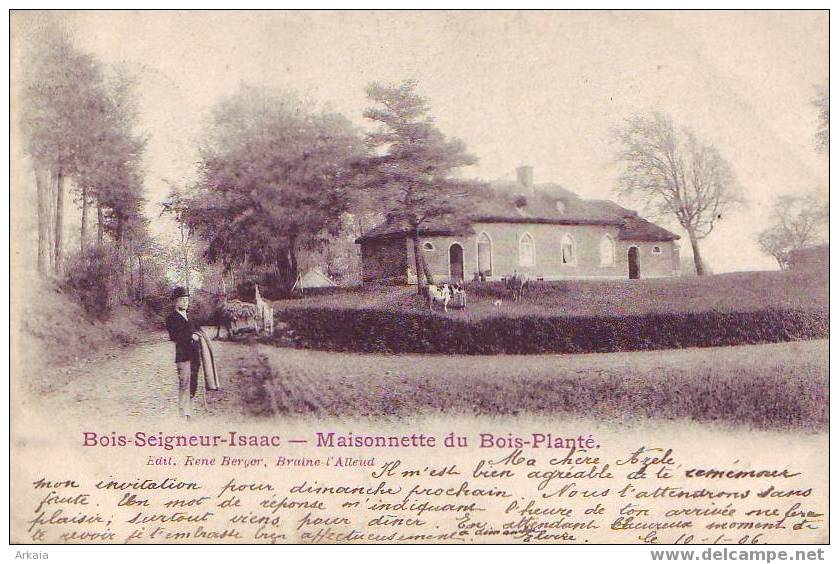 BOIS SEIGNEUR ISAAC = Top Cp = Maisonnette Du Bois-Planté - Belle Carte Animée - Braine-l'Alleud