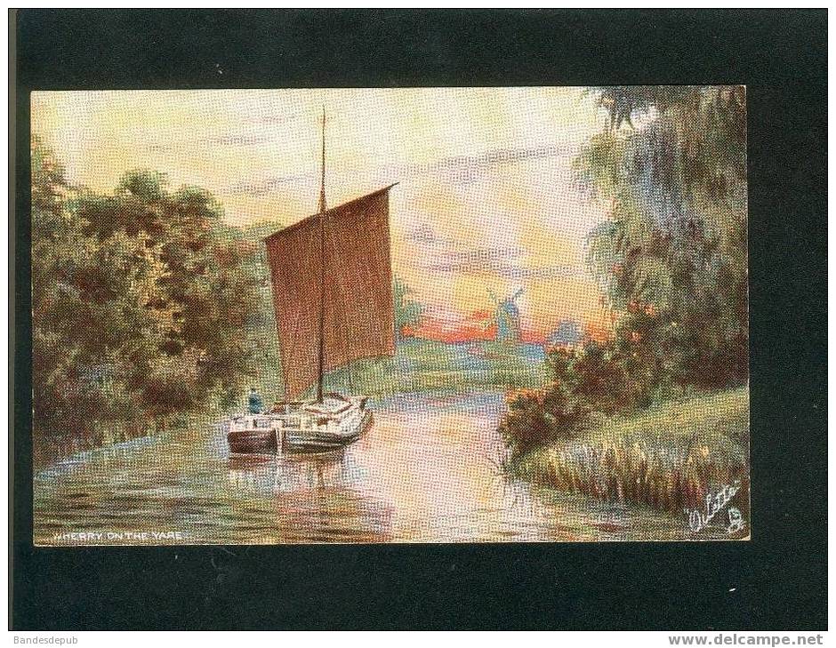 Raphael Tuck Oilette Belle CPA Norfolf  Broads  Moulin Péniche - Tuck, Raphael