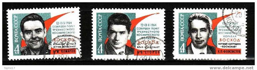 Russie - 1964 - 2862 A 2864 -  Oblitéré - Rusland En USSR