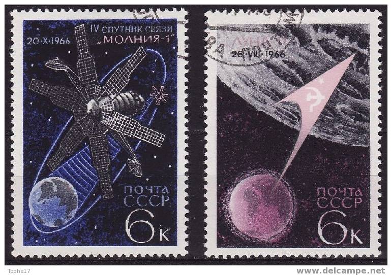 Russie - 1966 - 3188 Et 3189  Oblitéré - Rusland En USSR