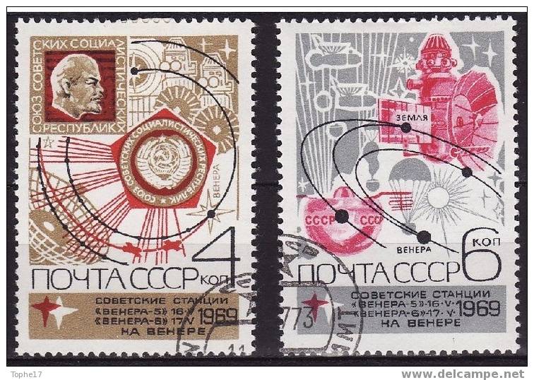 Russie - 1969 - 3553 Et 3554 Oblitéré - Rusland En USSR
