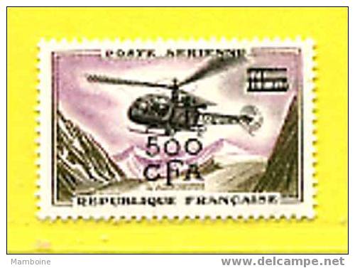 Reunion P .aer 60 ~ Neuf Avec Trace De Charn.. X (alouette 500f Sur 10f) - Airmail