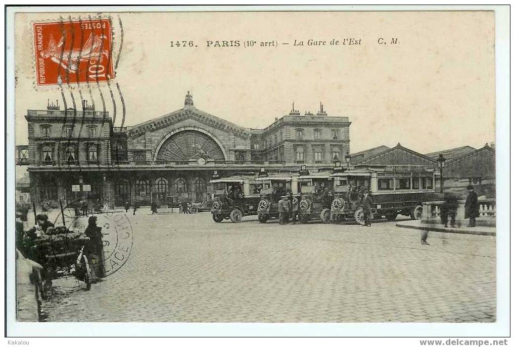 PARIS(10éme,75):"la Gare De L'est " - Arrondissement: 10