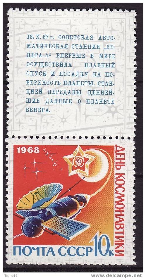 Russie - 1968 - 3353 Neuf ** - Russie & URSS