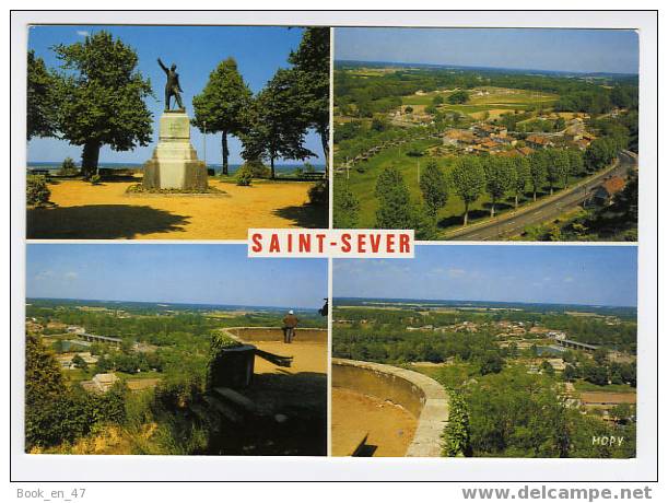 {43545} 40 Landes Saint Sever , Multivues ; Belvédère Statue Général Lamarque - Saint Sever