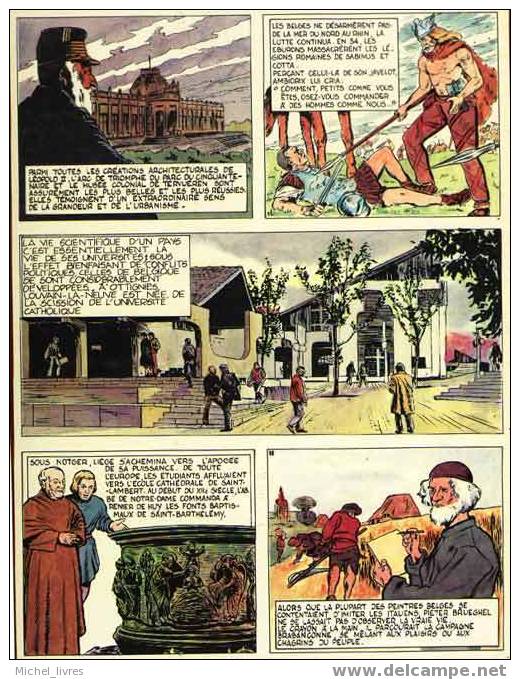 L'aventure Des Belges De La Préhistoire à Nos Jours - Dumont Et Haché - EO Oyez 1979 - 70 Planches - TBE - Andere & Zonder Classificatie