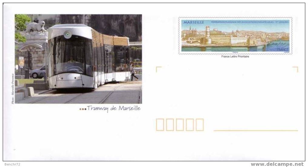 PAP - Prêt-à-Poster - Timbre MARSEILLE Visuel MARSEILLE - TRAMWAY - ETAT NEUF - PAPIER GLACE - Listos A Ser Enviados: TSC Y Transplantados Semioficiales