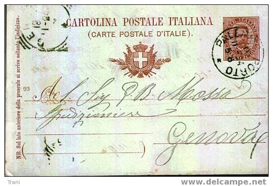 PALERMO ACQUAMONTE - Anno 1894 - Entiers Postaux