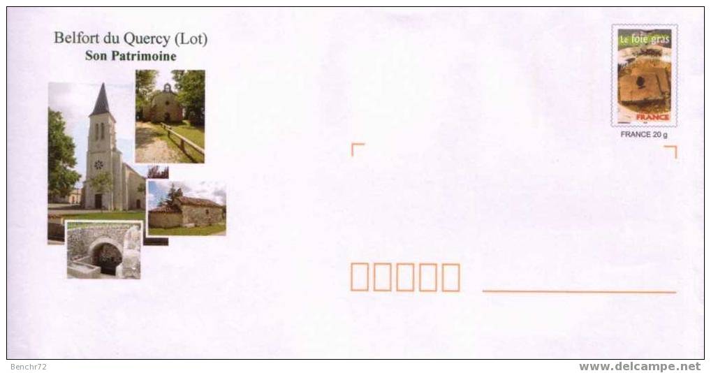 PAP - Prêt-à-Poster - Timbre LE FOIE GRAS - Visuel BELFORT DU QUERCY - SON PATRIMOINE - ETAT NEUF - Prêts-à-poster:Stamped On Demand & Semi-official Overprinting (1995-...)