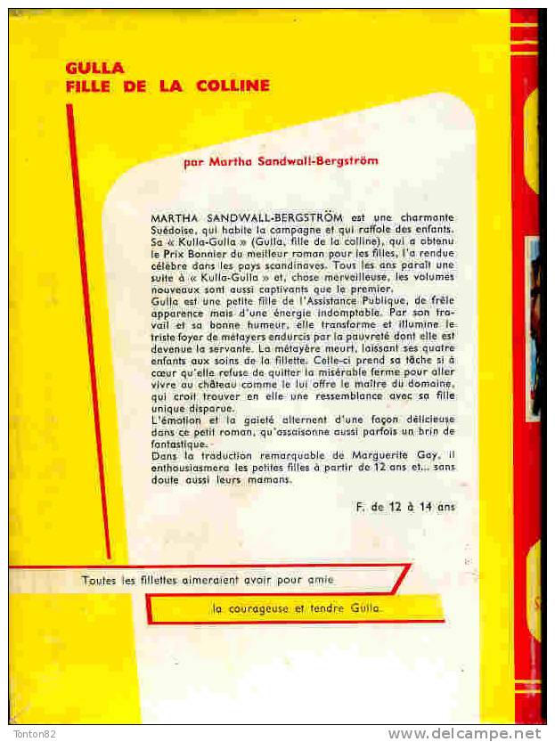 Martha Sandwall-Bergström - Gulla Fille De La Colline -  Bibliothèque Rouge Et Or Souveraine - ( 1965 ) . - Bibliothèque Rouge Et Or