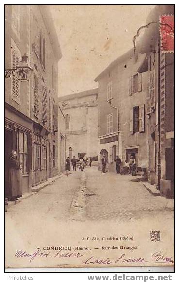 CONDRIEUX   RUE DES GRANGES  1906 - Condrieu