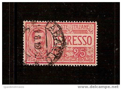 Regno D´ Italia - 1903 - POSTA ESPRESSO: Valore Usato Da 25 C. Con Buona Centratura - In Ottime Condizioni - DC0737. - Exprespost