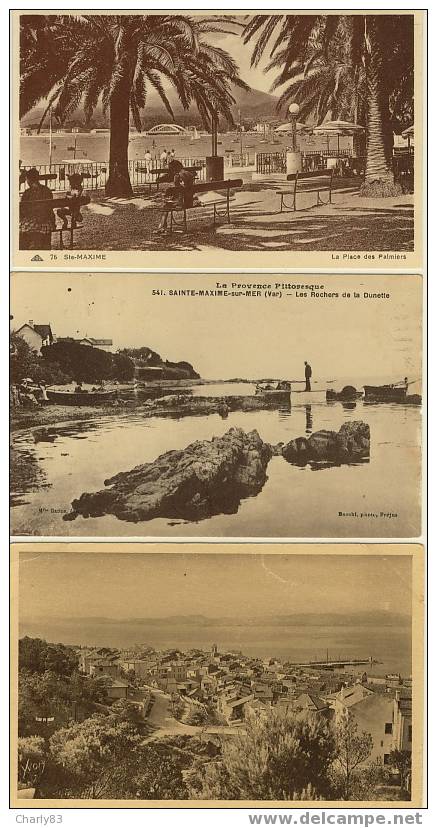 83 - SAINTE-MAXIME -  3 CARTES   N952 - Sainte-Maxime