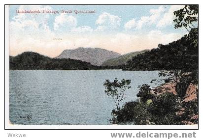 Vic044 AUSTRALIEN -/Stawell  31. AU.1909, Bildkarte Hinchinbrook Passage,NQL, USA - Storia Postale