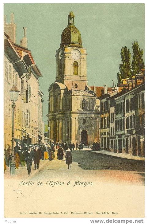 Sortie De L'Eglise à Morges - Morges