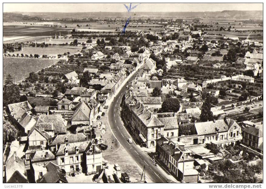 27 / EN AVION AU DESSUS DE / SAINT CYR DU VAUDREUIL / EGLISE ET ROUTE NATIONALE PARIS ROUEN - Le Vaudreuil