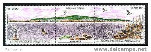 St Pierre Et  Miquelon N 549A .triptyque Neuf X X (sans Trace) - Neufs