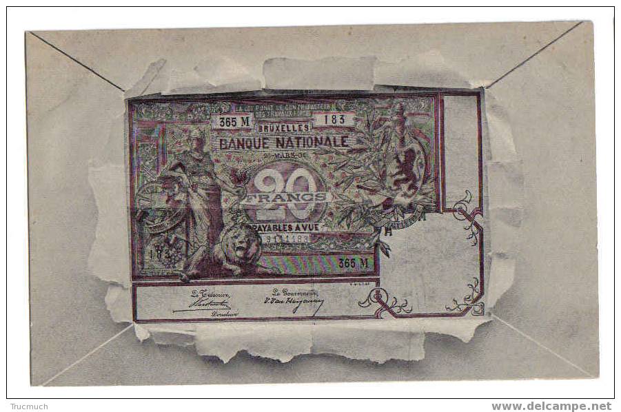 C1009 -  BANQUE NATIONALE Bruxelles - 20 Francs - Münzen (Abb.)