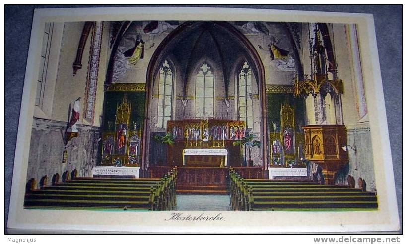 Germany,Montabaur,Kloster Kirche,Church,Interior,Altar,vintage Postcard - Montabaur