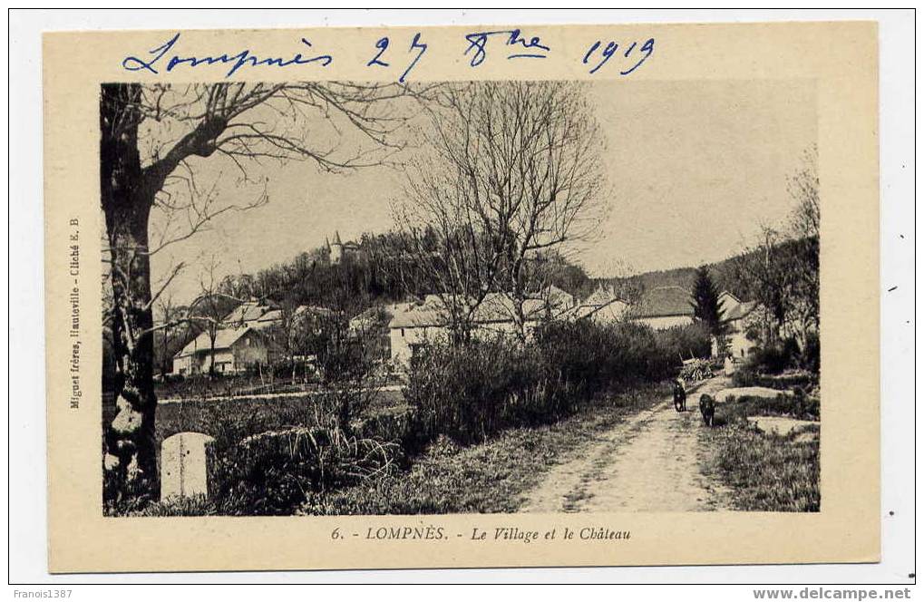 L6 - LOMPNES - Le Village Et Le Château - Hauteville-Lompnes