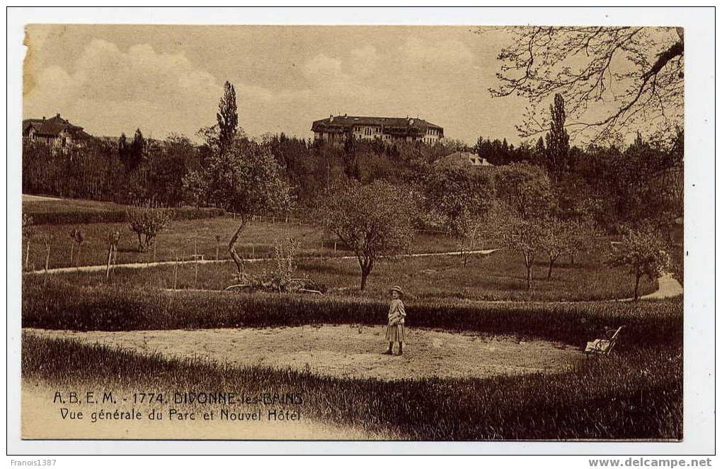 L6 - DIVONNE-les-BAINS - Vue Générale Du Parc Et Nouvel Hôtel - Divonne Les Bains