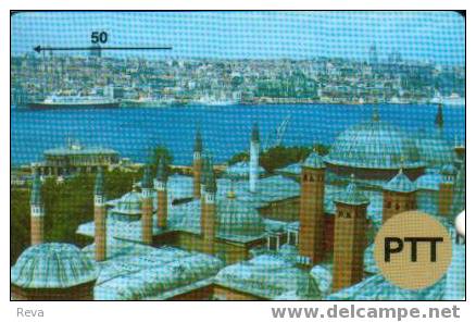 TURKEY 50 U BOAT SHIP SHIPS  SKYLINE VIEW TRIAL GPT CODE: 1TKYD  READ DESCRIPTION !! - Turkey