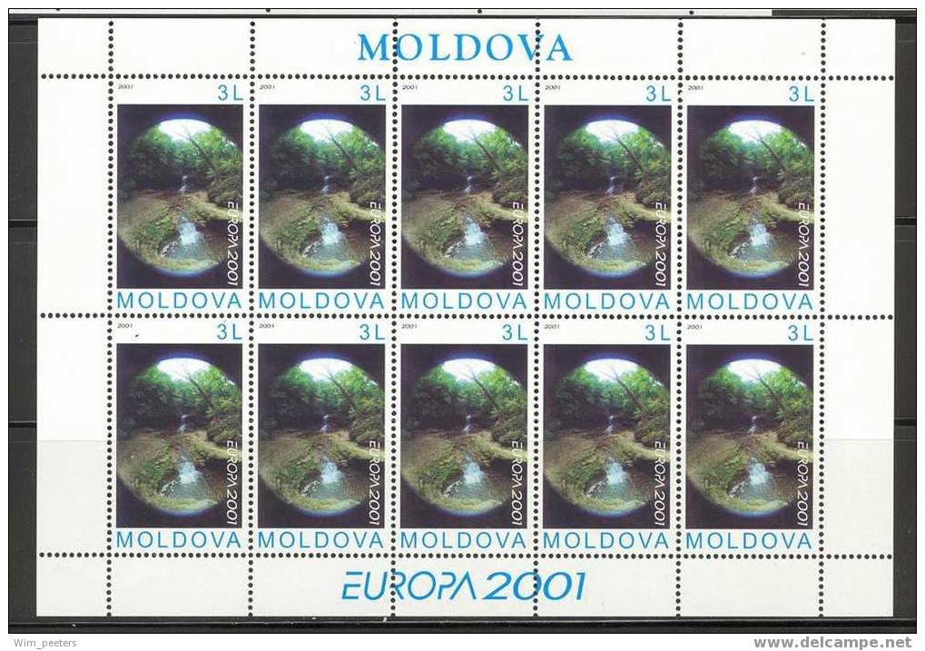 Europa CEPT 2001: Moldavie / Moldova / Moldau - Complete Sheets ** - 2001