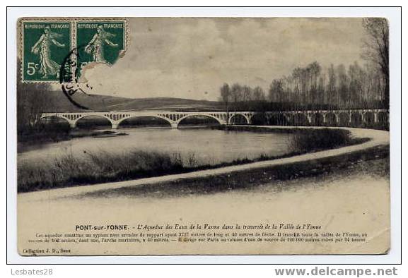 CPA 89.-PONT-SUR-YONNE.-L´Aqueduc Des Eaux De La Vanne - Pont Sur Yonne