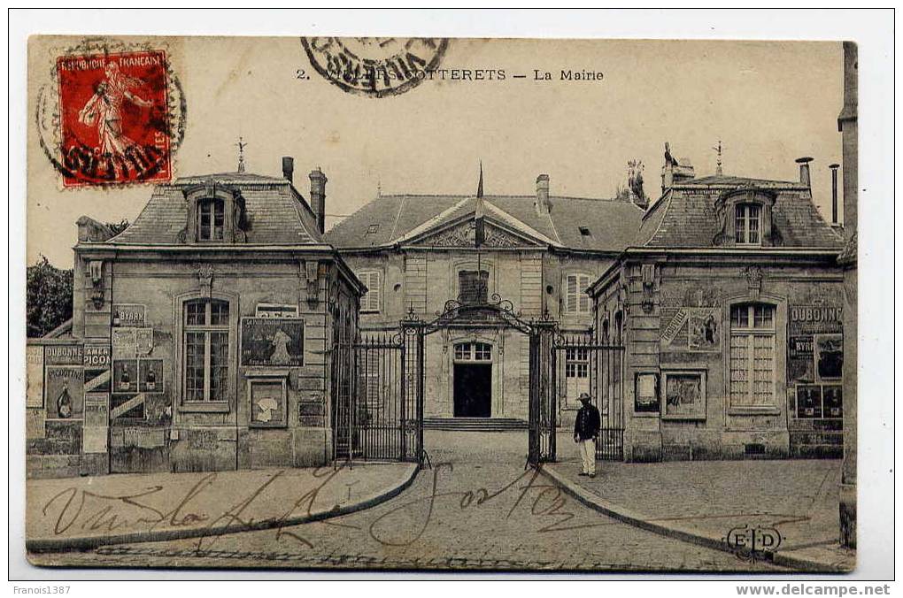 L7 - VILLERS-COTTERETS - La Mairie (Jolie Carte Animée) - Villers Cotterets