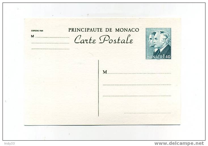 - CARTE POSTALE  A 1,40 . TYPE DEUX PRINCES DE SLANIA . NEUVE - Postal Stationery