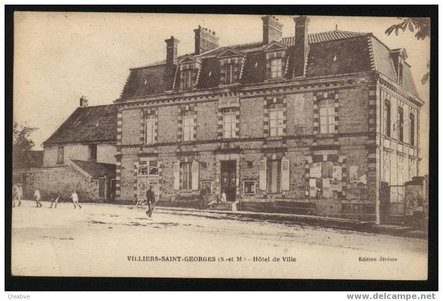 HÔTEL DE VILLE *VILLIERS-SAINT-GEORGES 1917 - Villiers Saint Georges