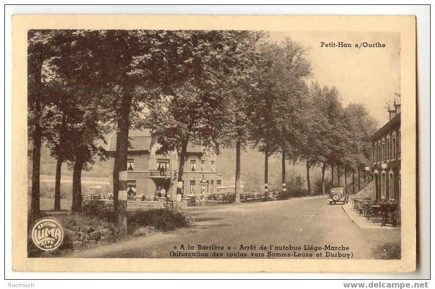 C62 -  PETIT-HAN  S/ Ourthe - "A La Barrière" - Arrêt De L' Autobus Liège-Marche - Durbuy