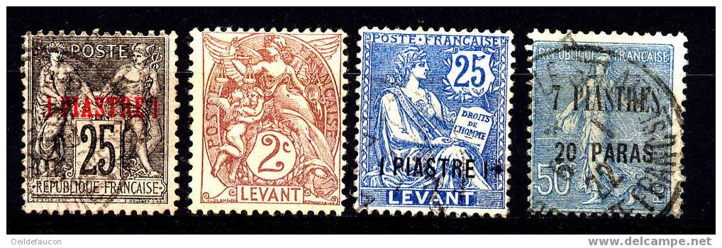 LEVANT - Yvert - 4 - 10 - 17 - 34  - Cote 3.20 € - Otros & Sin Clasificación