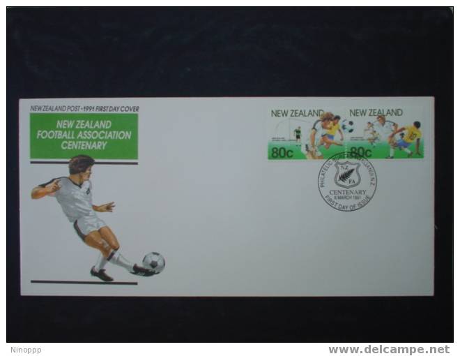 New Zealand-1991 New Zealand Football Association Centenary   FDC - Rugby