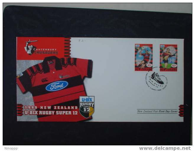 New Zealand-1999 New Zealand U-BIX Rugby Super 12  FDC - Rugby